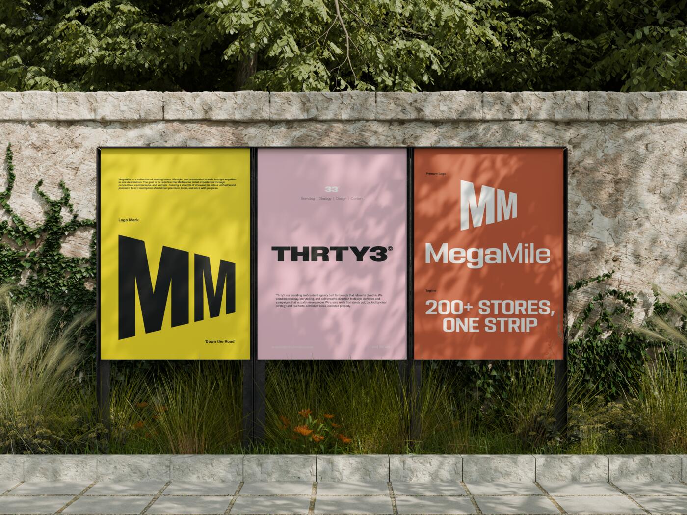 MegaMile — retail precinct branding